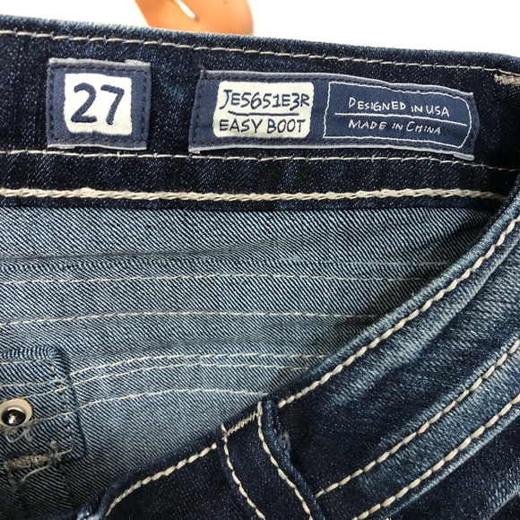 SOLD!!!! Miss Me easy boot cut embellished jeans - Picture 4 of 6